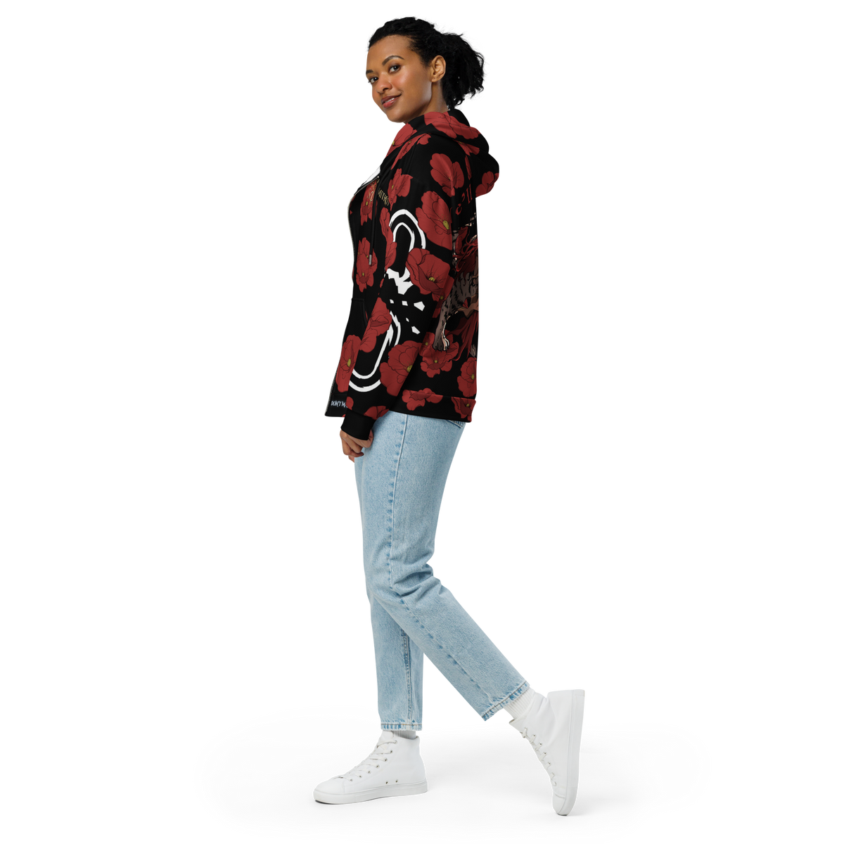 Premium "We'll all be free" All-Over Print Zip Hoodie