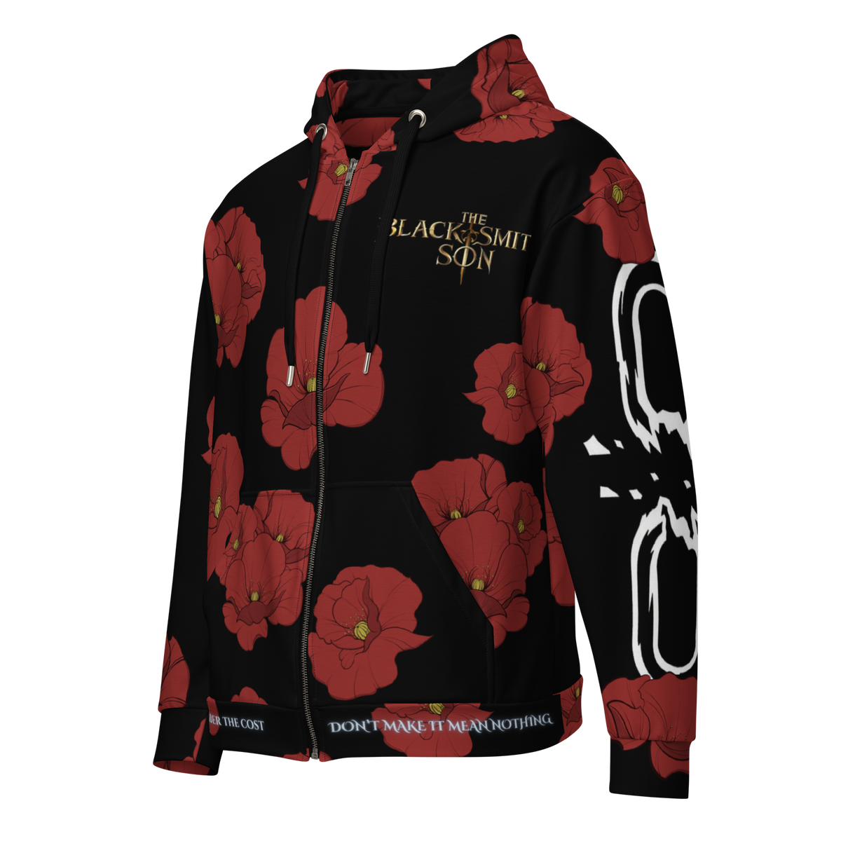 Premium "We'll all be free" All-Over Print Zip Hoodie