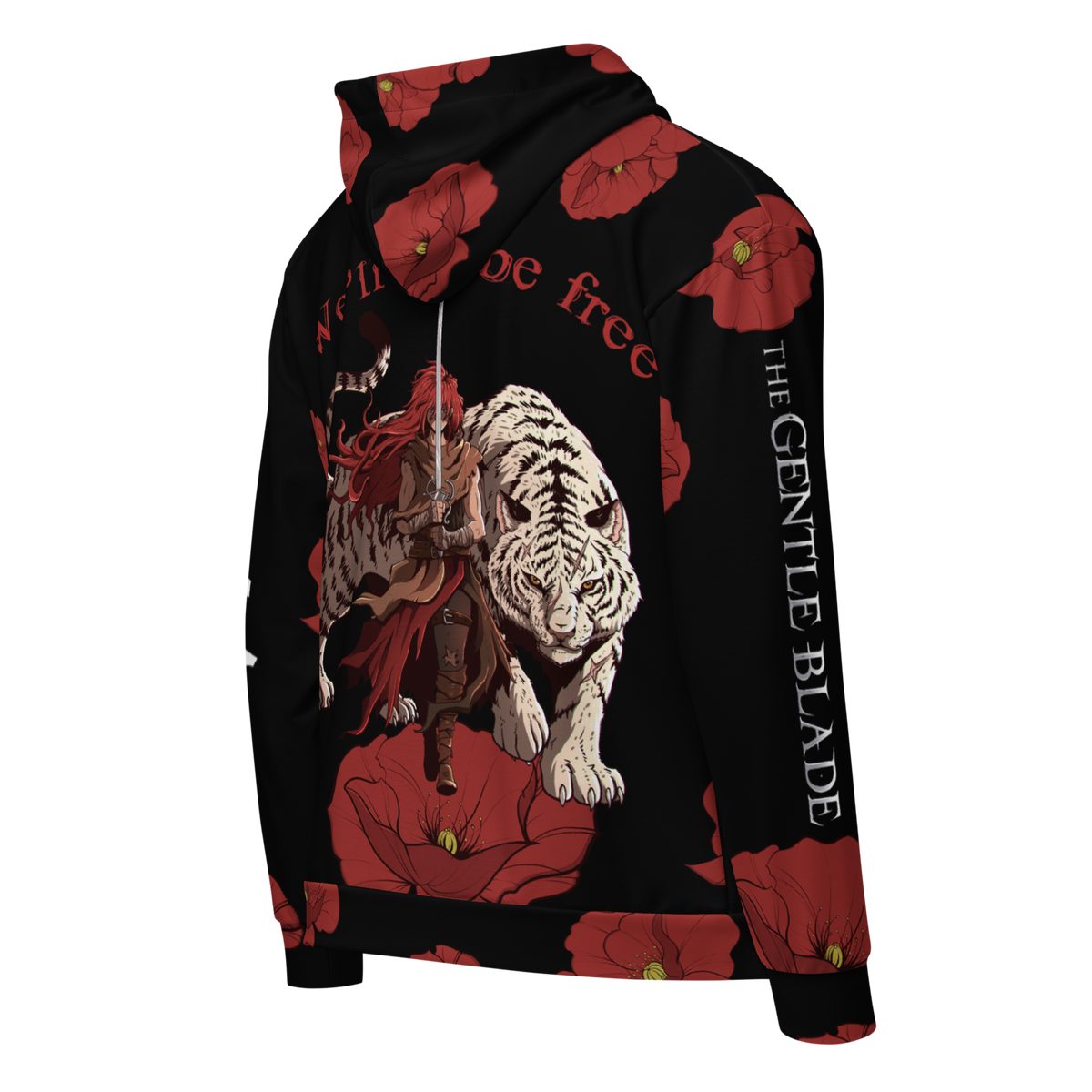Premium "We'll all be free" All-Over Print Zip Hoodie